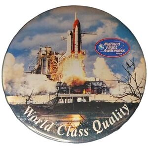 NASA Pin Man Flight Awareness Space Shuttle World‎ Class Quality Space Travel